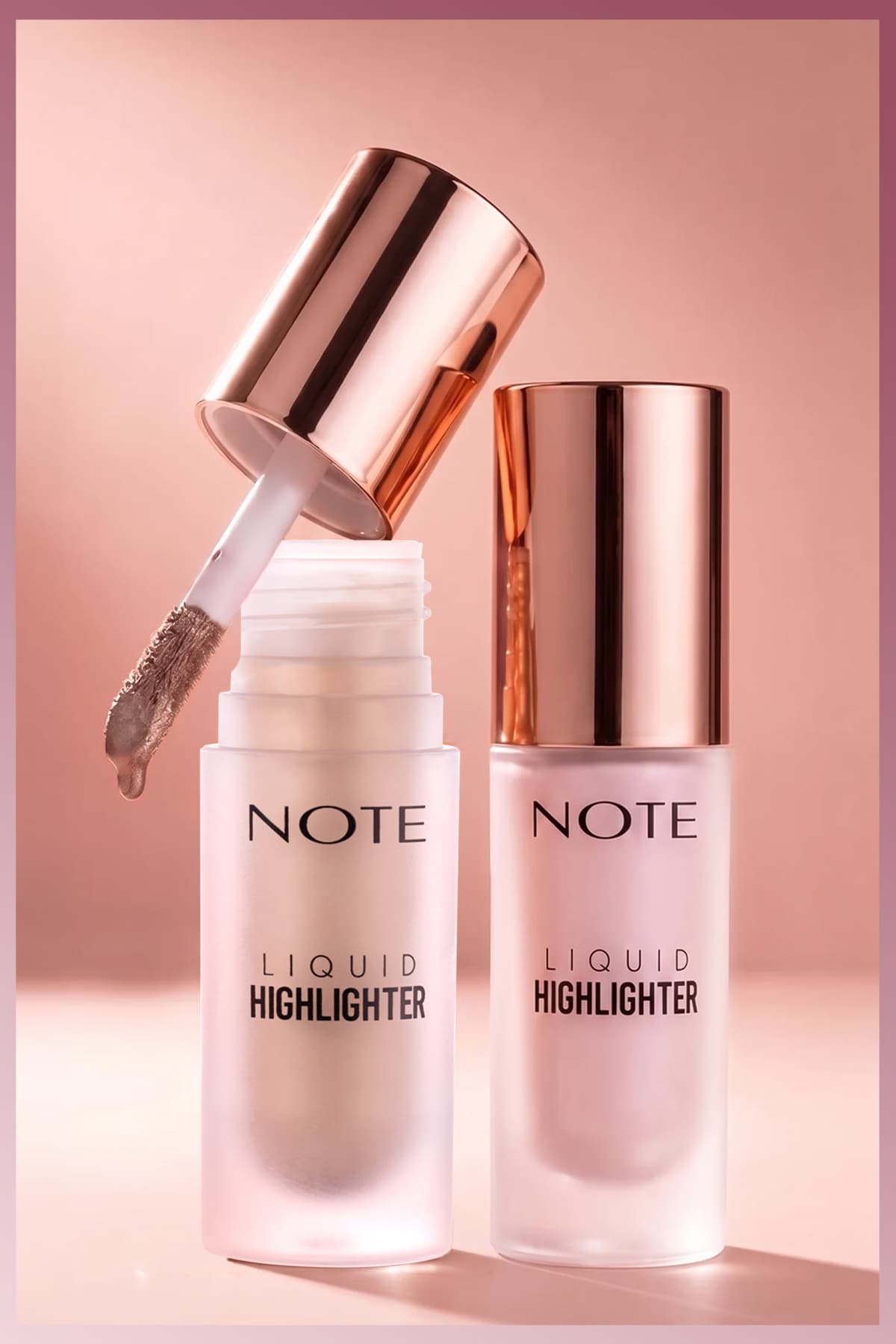 هایلایتر مایع Note Cosmetics با اثر مرطوبکننده رنگ 100 صورتی ملایم هایلایتر مایع Note Cosmetics با اثر مرطوبکننده رنگ 100 صورتی ملایم