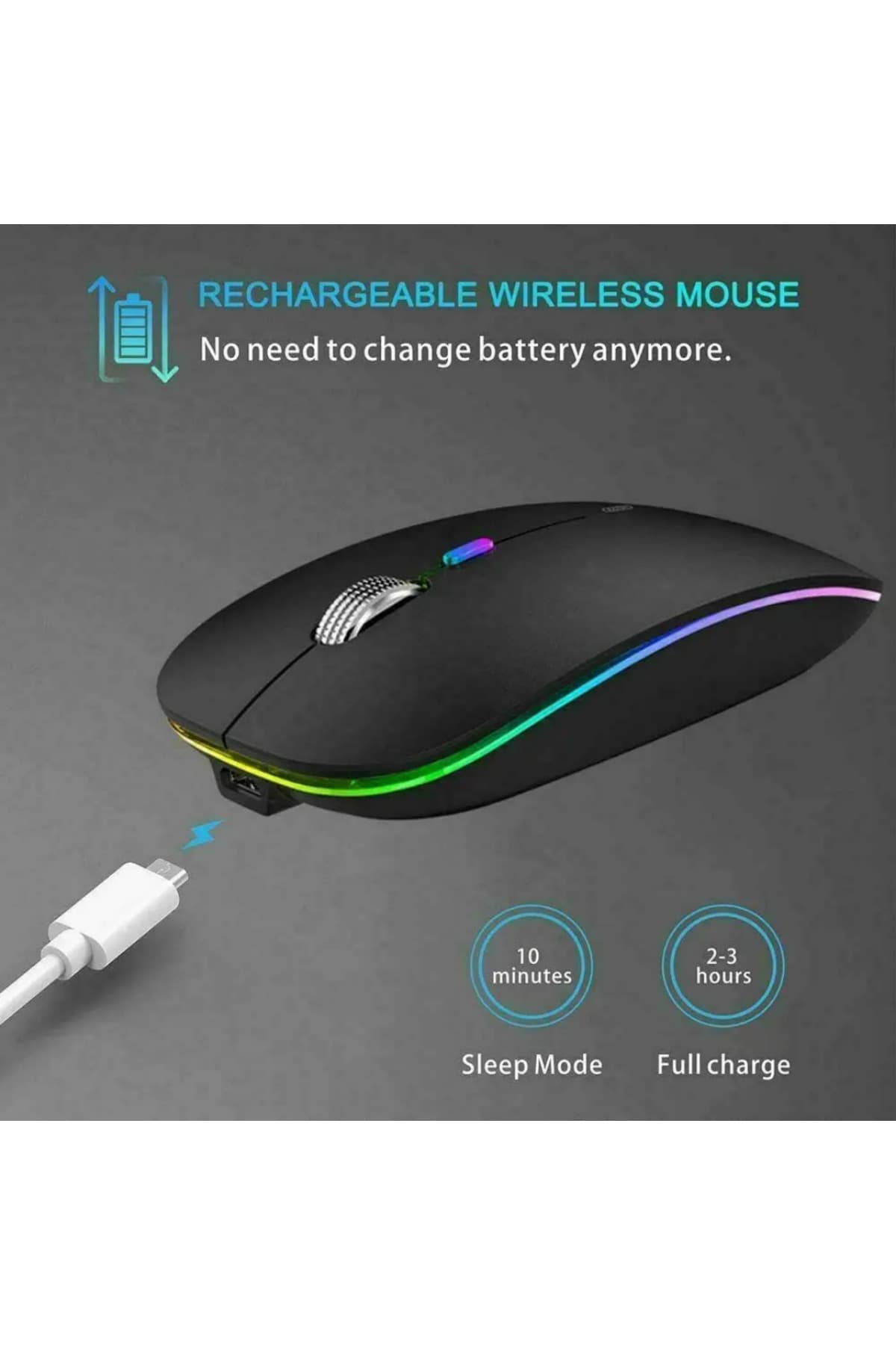 ماوس بیسیم SONEX Bluetooth با LED RGB، قابل شارژ و بیصدا ماوس بیسیم SONEX Bluetooth با LED RGB، قابل شارژ و بیصدا