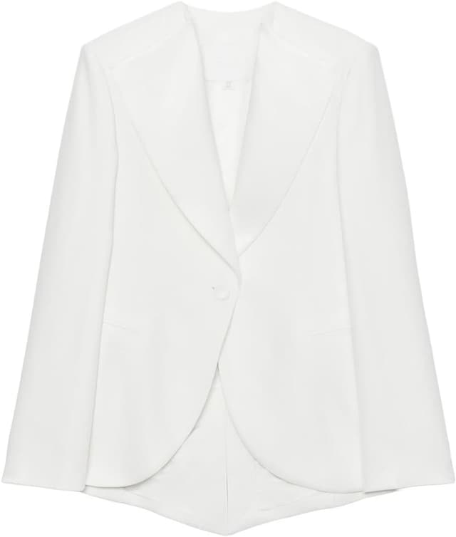 بلیزر مردانه Zara کتان مخلوط اسموکینگ سفید مدل Zw Collection سایز L بلیزر مردانه Zara کتان مخلوط اسموکینگ سفید مدل Zw Collection سایز L