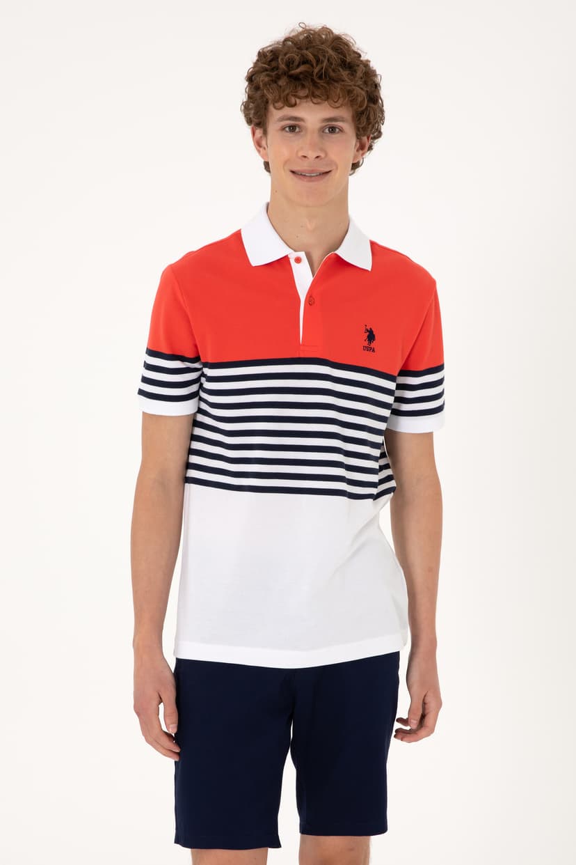 تیشرت یقه پولو مردانه U.S. Polo Assn. فیت معمولی قرمز مدل 50300063-VR213 تیشرت یقه پولو مردانه U.S. Polo Assn. فیت معمولی قرمز مدل 50300063-VR213