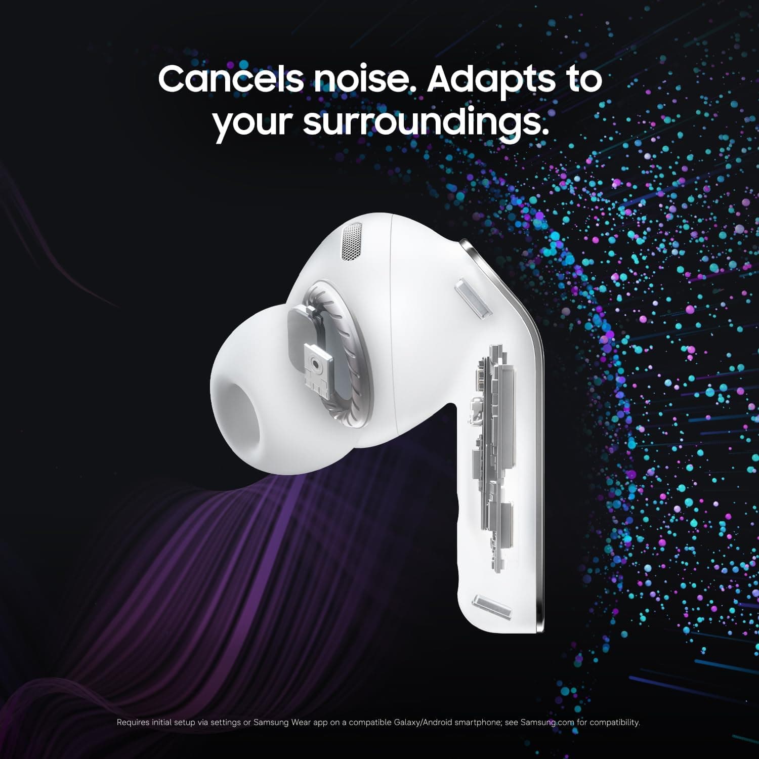 ایرفون بیسیم Samsung مدل Galaxy Buds 4 Pro سفید با حذف نویز ایرفون بیسیم Samsung مدل Galaxy Buds 4 Pro سفید با حذف نویز