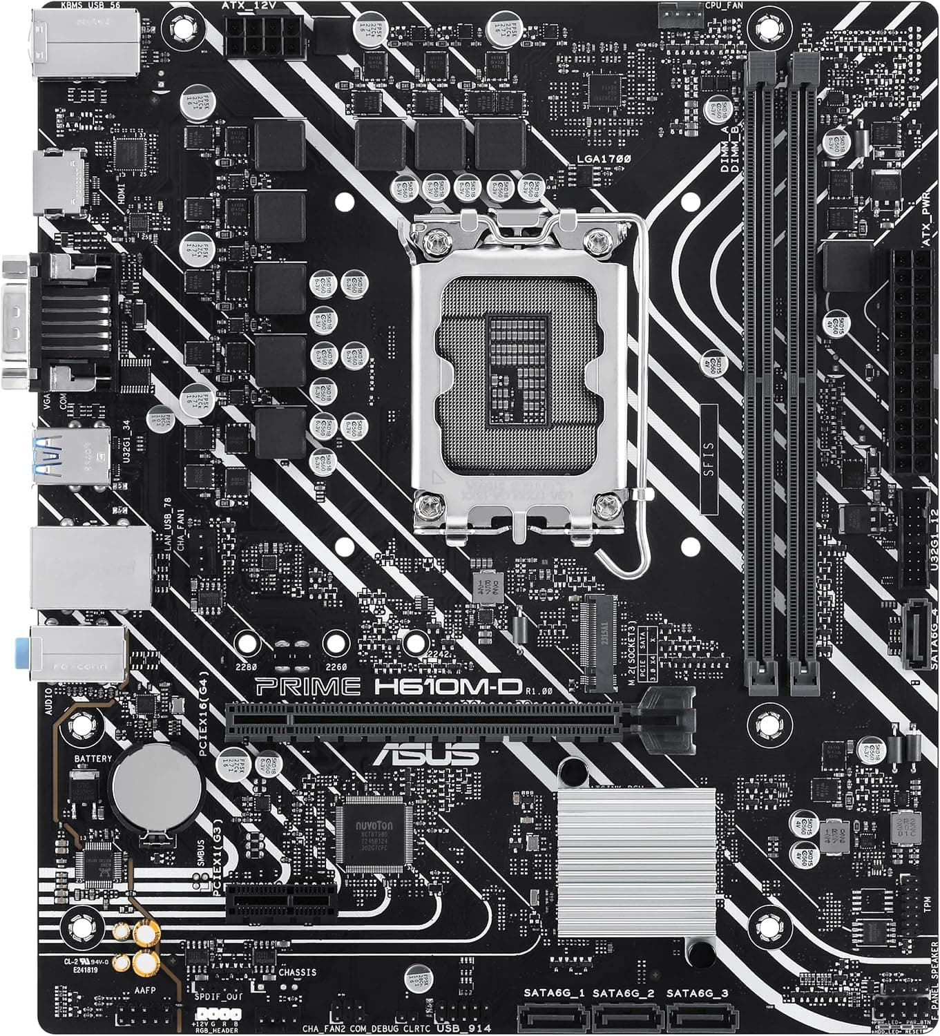 مادربورد ASUS سوکت Intel LGA1700 فرم فاکتور mATX مدل PRIME H610M-D مادربورد ASUS سوکت Intel LGA1700 فرم فاکتور mATX مدل PRIME H610M-D