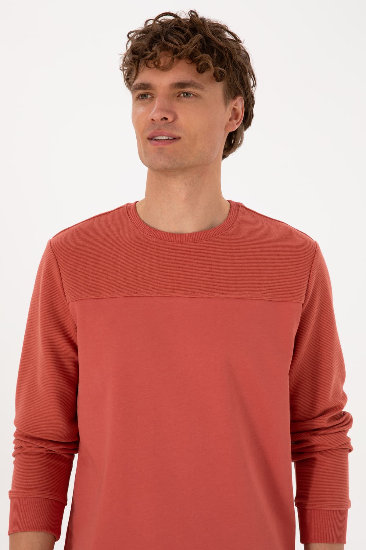 سوئیشرت مردانه U.S. Polo Assn. فیت معمولی صورتی خاکی نازک مدل 50315455-VR026 سوئیشرت مردانه U.S. Polo Assn. فیت معمولی صورتی خاکی نازک مدل 50315455-VR026