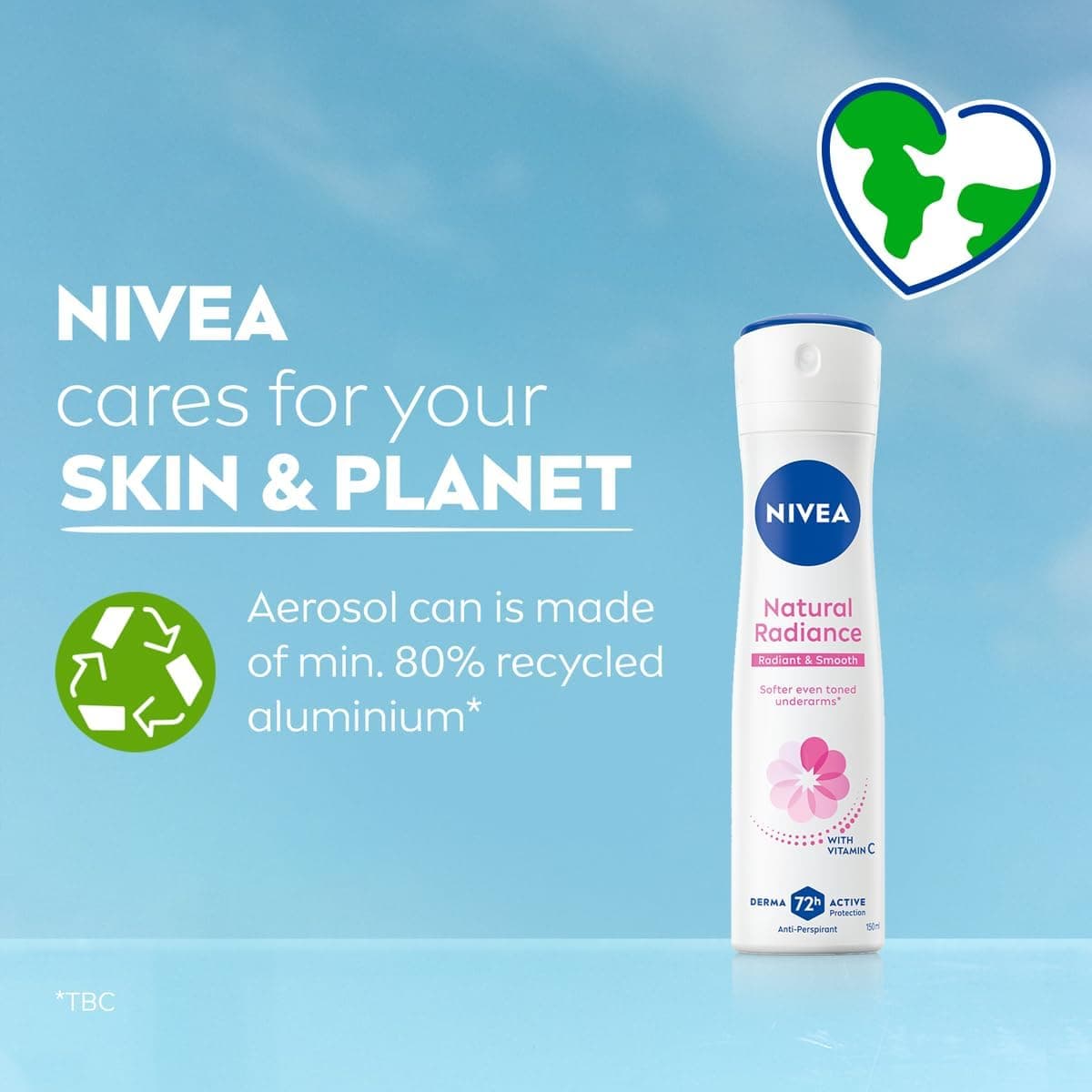 اسپری ضدتعریق زنانه NIVEA با محافظت 72h، درخشش طبیعی، 2x150ml اسپری ضدتعریق زنانه NIVEA با محافظت 72h، درخشش طبیعی، 2x150ml