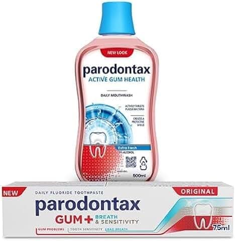 ست مراقبت دهان و دندان Sensodyne شامل خمیردندان Parodontax و دهانشویه روزانه Extra Fresh ست مراقبت دهان و دندان Sensodyne شامل خمیردندان Parodontax و دهانشویه روزانه Extra Fresh