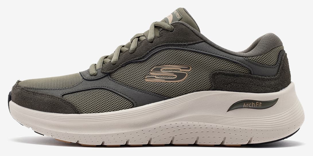 کفش ورزشی مردانه Skechers ARCH FIT 2.0 THE KEEP خاکی مدل 232702TK OLV کفش ورزشی مردانه Skechers ARCH FIT 2.0 THE KEEP خاکی مدل 232702TK OLV