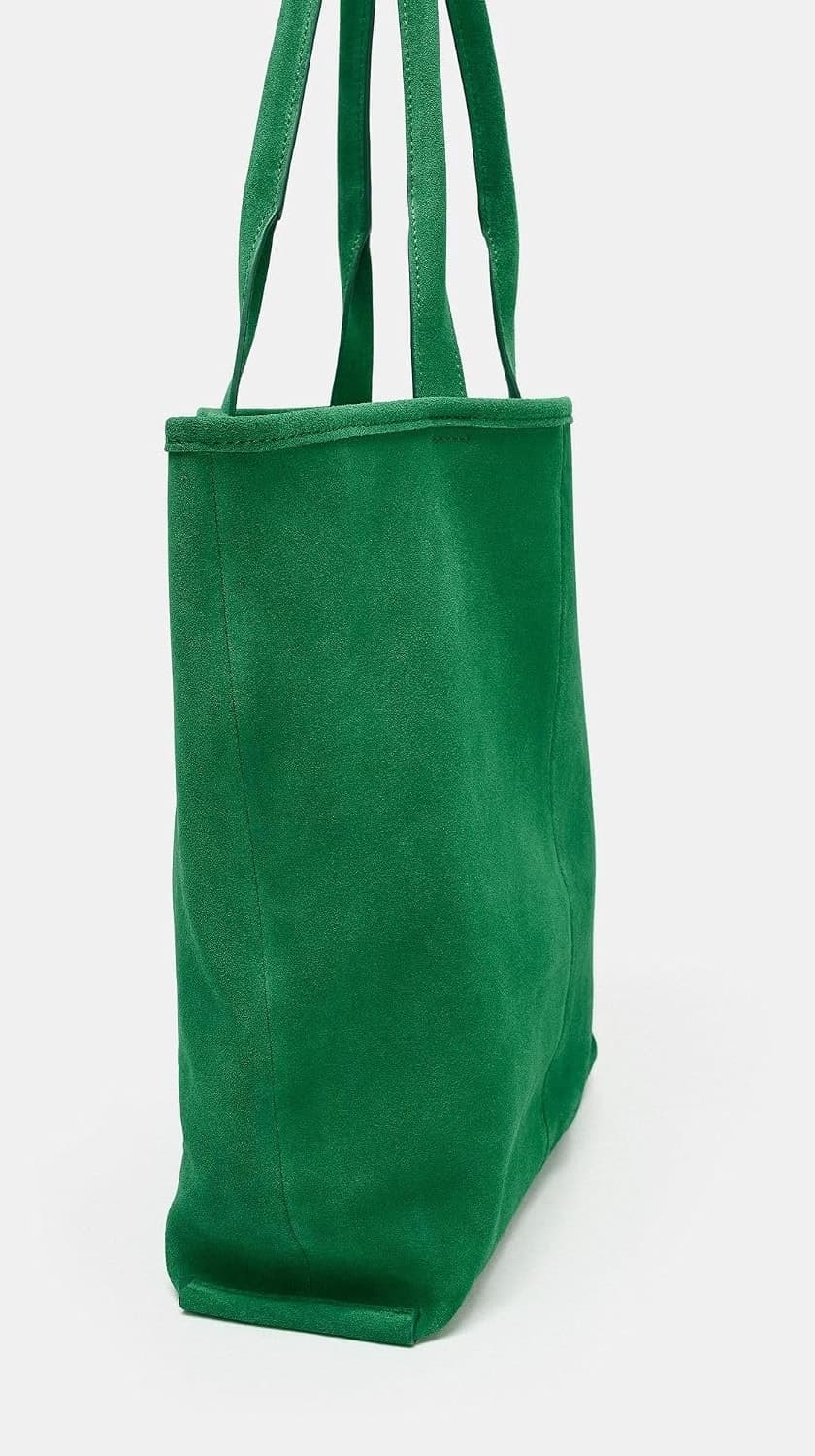 کیف توت زنانه Zara جیر سبز سایز استاندارد کیف توت زنانه Zara جیر سبز سایز استاندارد
