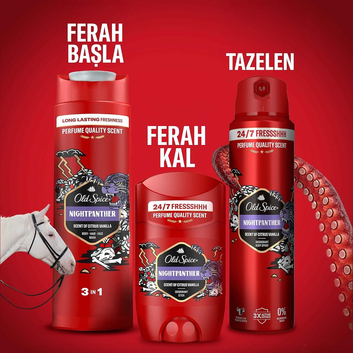 دئودورانت اسپری بدن مردانه Old Spice Night Panther 150 ml دئودورانت اسپری بدن مردانه Old Spice Night Panther 150 ml