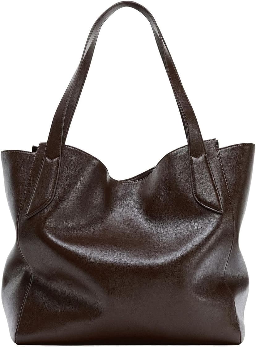 کیف توت زنانه Zara بزرگ دستهدار ماکسی قهوهای مدل Z1:bags کیف توت زنانه Zara بزرگ دستهدار ماکسی قهوهای مدل Z1:bags