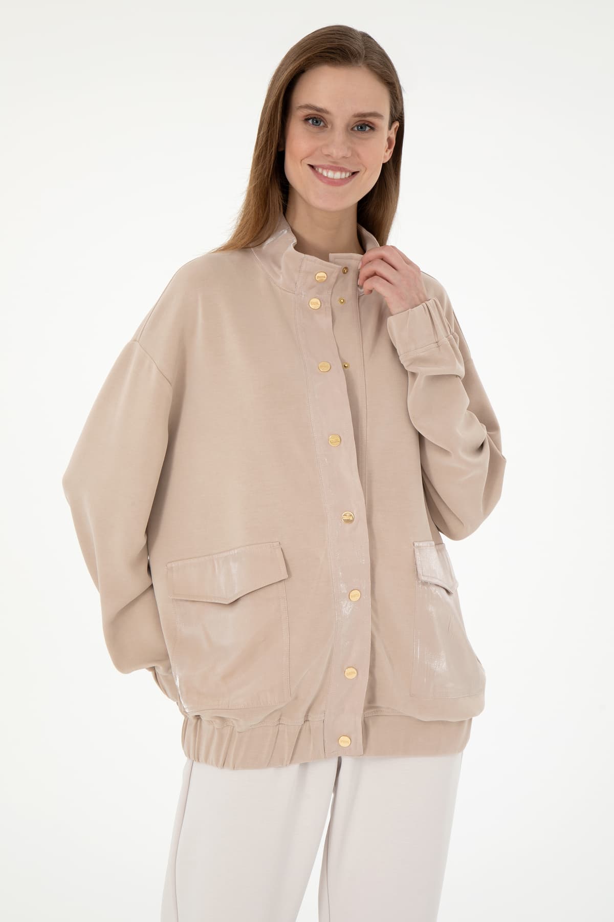 سوئیشرت زنانه U.S. Polo Assn. رنگ شنی مدل 50292357-VR085 سوئیشرت زنانه U.S. Polo Assn. رنگ شنی مدل 50292357-VR085
