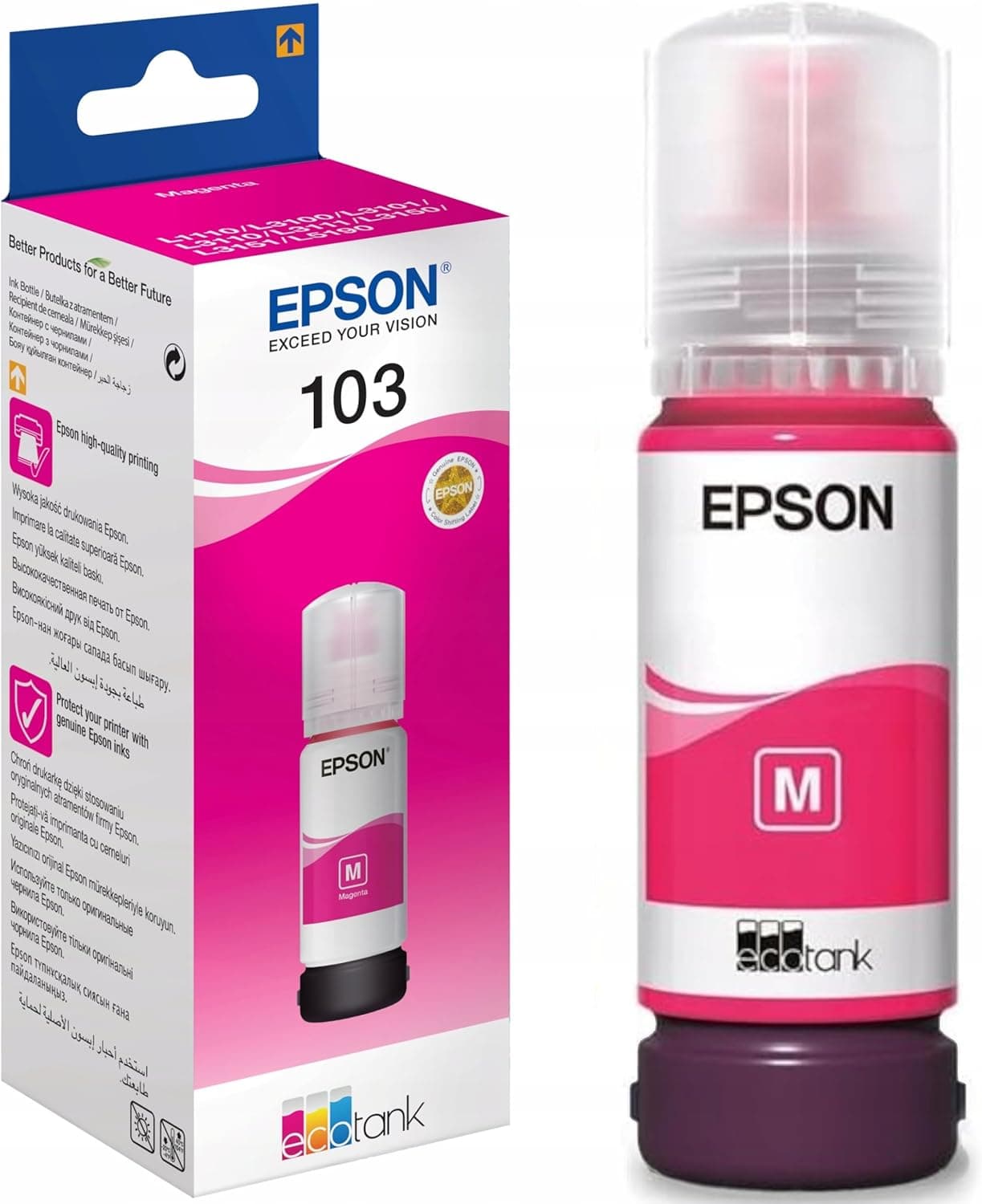 جوهر مشکی شارژ پرینتر Epson مدل 103 Ecotank 65ml جوهر مشکی شارژ پرینتر Epson مدل 103 Ecotank 65ml