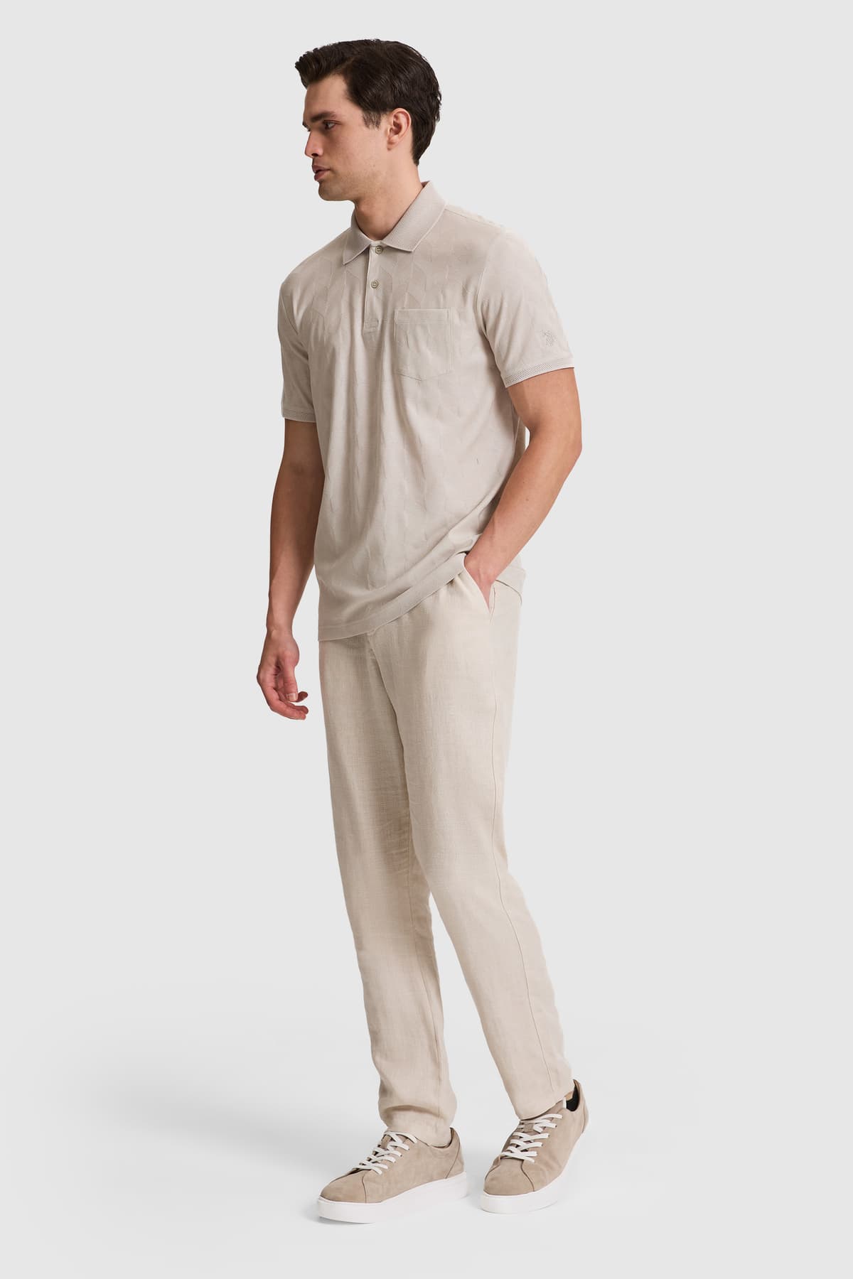 تیشرت مردانه U.S. Polo Assn. فیت معمولی یقه پولو سنگی مدل 50322454-VR049 تیشرت مردانه U.S. Polo Assn. فیت معمولی یقه پولو سنگی مدل 50322454-VR049