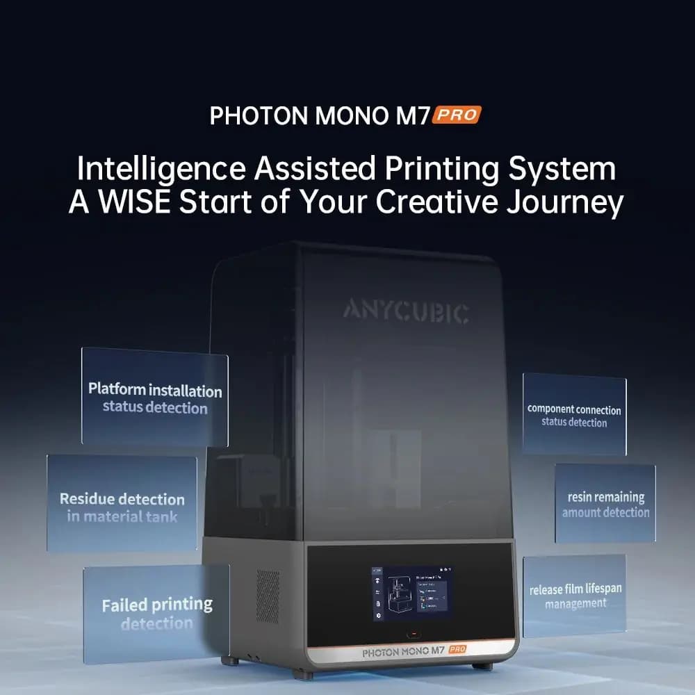 پرینتر ۳ بعدی رزینی ANYCUBIC Photon Mono M7 Pro پرینتر ۳ بعدی رزینی ANYCUBIC Photon Mono M7 Pro
