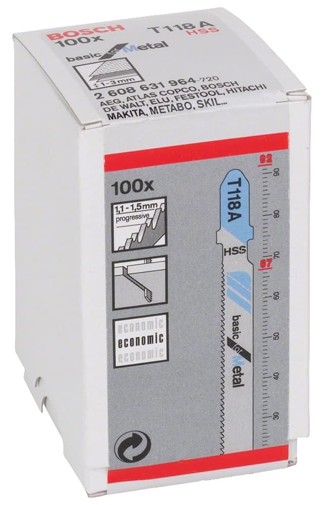 تیغ اره جیگساو Bosch بسته 5 عددی مدل 2608634237 T 118 EOF تیغ اره جیگساو Bosch بسته 5 عددی مدل 2608634237 T 118 EOF