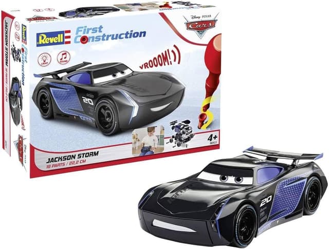 ماشین اسباببازی Revell First Jackson Storm Disney Cars چراغ و صدا مدل 00921 مشکی مقیاس 1:20 ماشین اسباببازی Revell First Jackson Storm Disney Cars چراغ و صدا مدل 00921 مشکی مقیاس 1:20