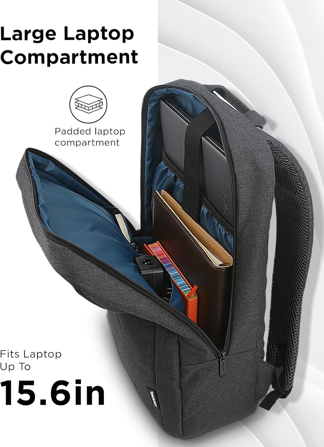 کولهپشتی لپتاپ روزمره Lenovo مشکی 15.6 اینچی مدل B210 کولهپشتی لپتاپ روزمره Lenovo مشکی 15.6 اینچی مدل B210
