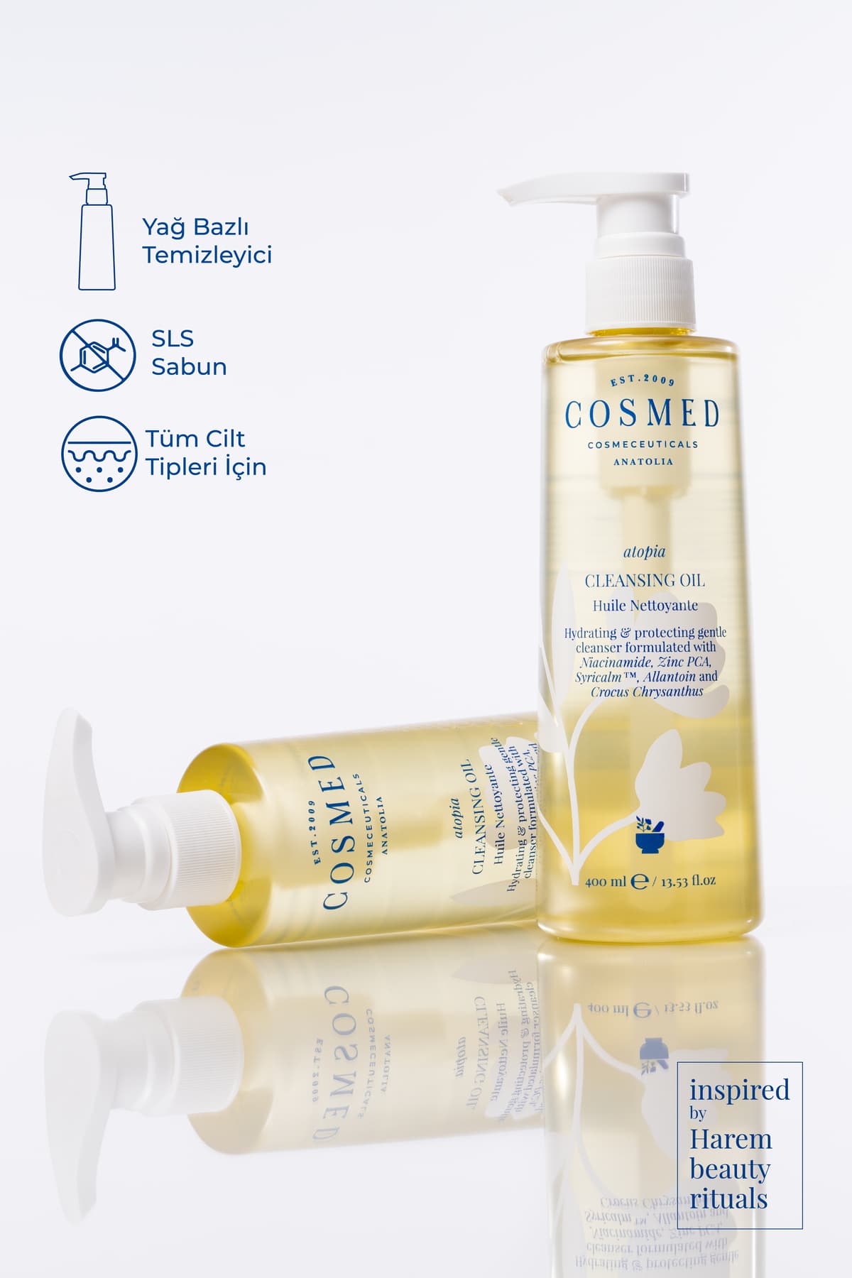 روغن پاککننده COSMED مدل Atopia CLEANSING OIL 400 ML روغن پاککننده COSMED مدل Atopia CLEANSING OIL 400 ML