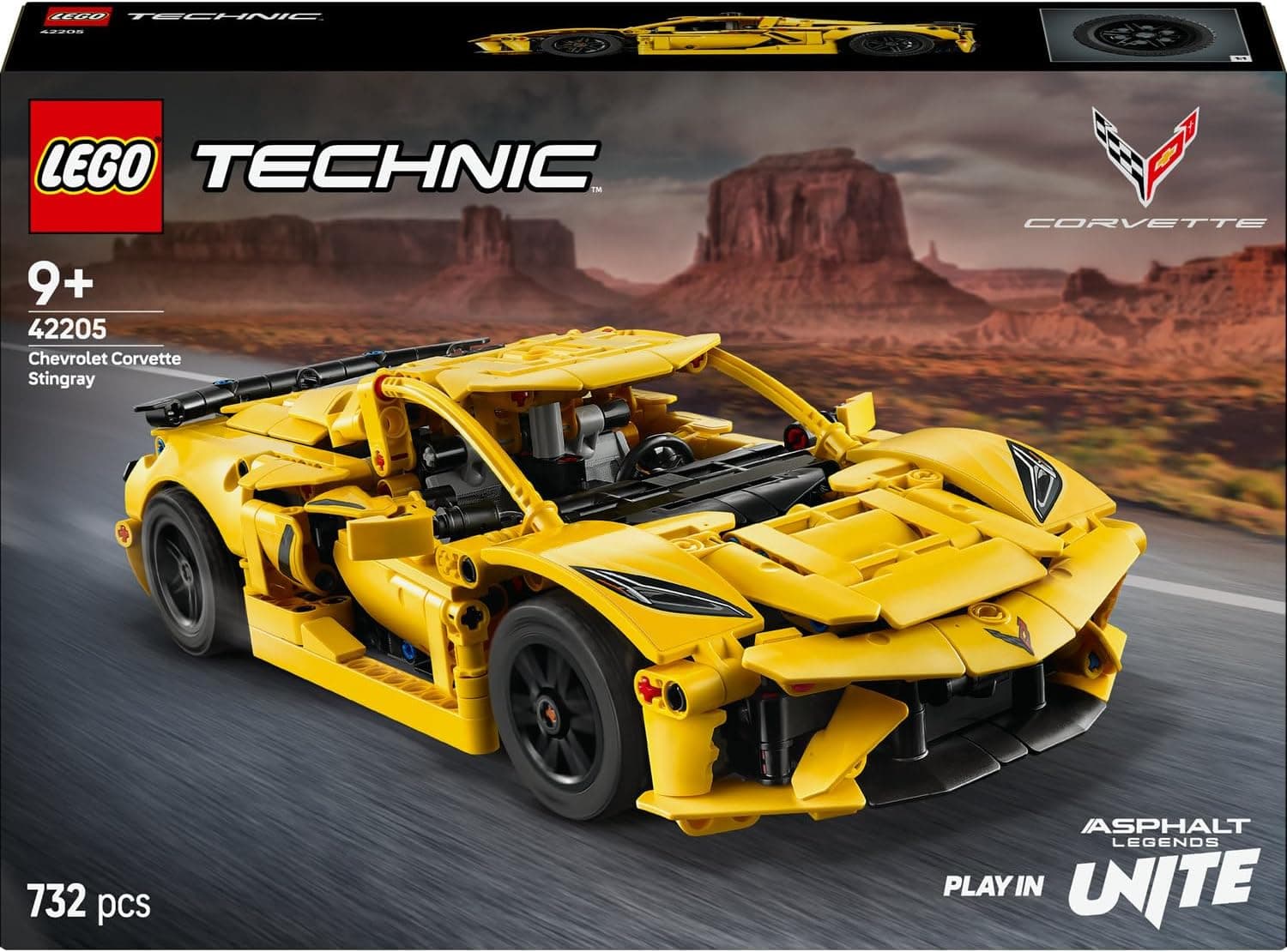لگو Technic Chevrolet Corvette Stingray مدل 42205 لگو Technic Chevrolet Corvette Stingray مدل 42205