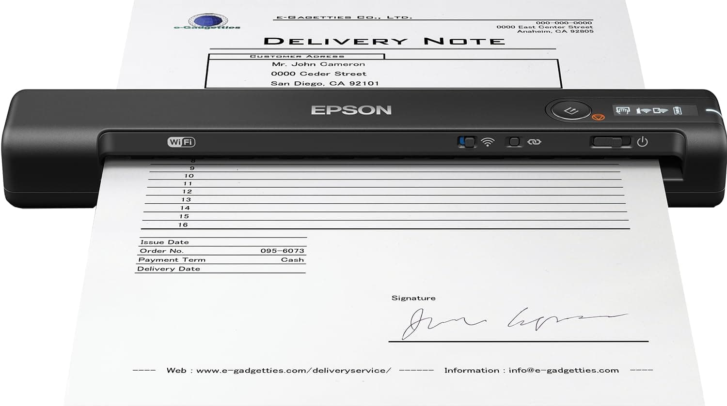 اسکنر Epson WorkForce ES-60W اسکنر Epson WorkForce ES-60W