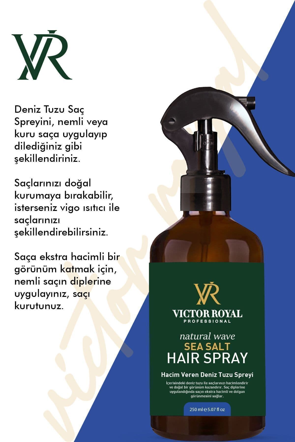اسپری موی نمک دریایی حجمدهنده Victor Royal 250 ml اسپری موی نمک دریایی حجمدهنده Victor Royal 250 ml
