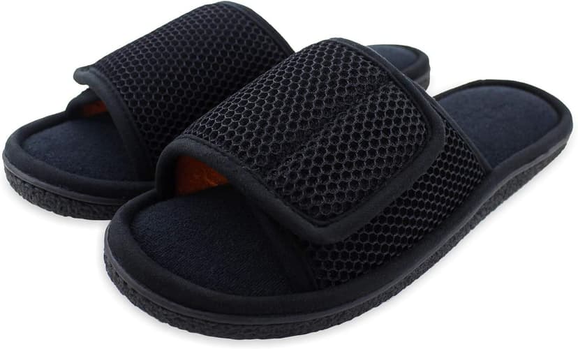 دمپایی خانگی مردانه WALKFUN قابل تنظیم پنجه باز با کفی حافظهدار دمپایی خانگی مردانه WALKFUN قابل تنظیم پنجه باز با کفی حافظهدار