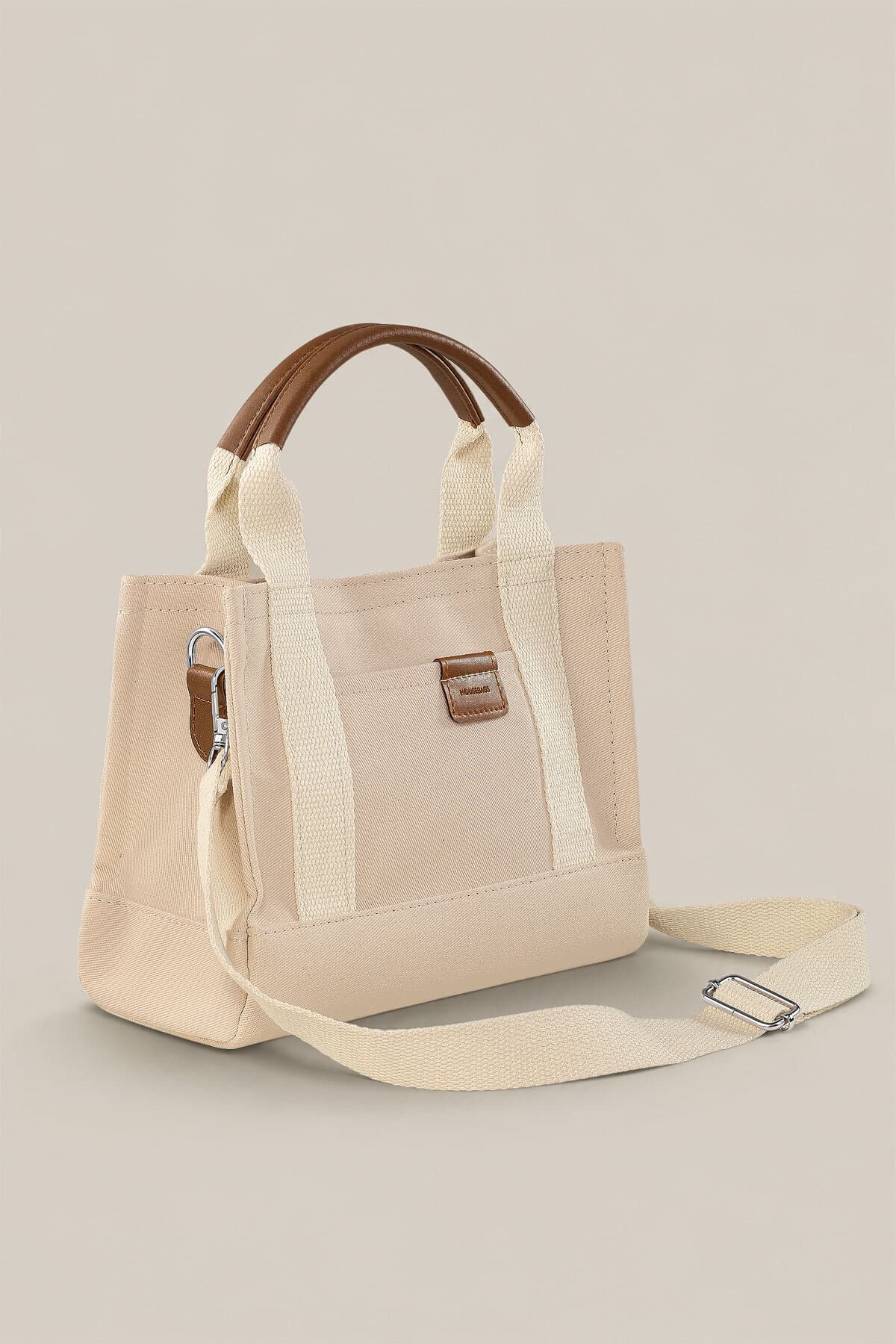 کیف توت زنانه Housebags کانواس کرم مدل 232 کیف توت زنانه Housebags کانواس کرم مدل 232