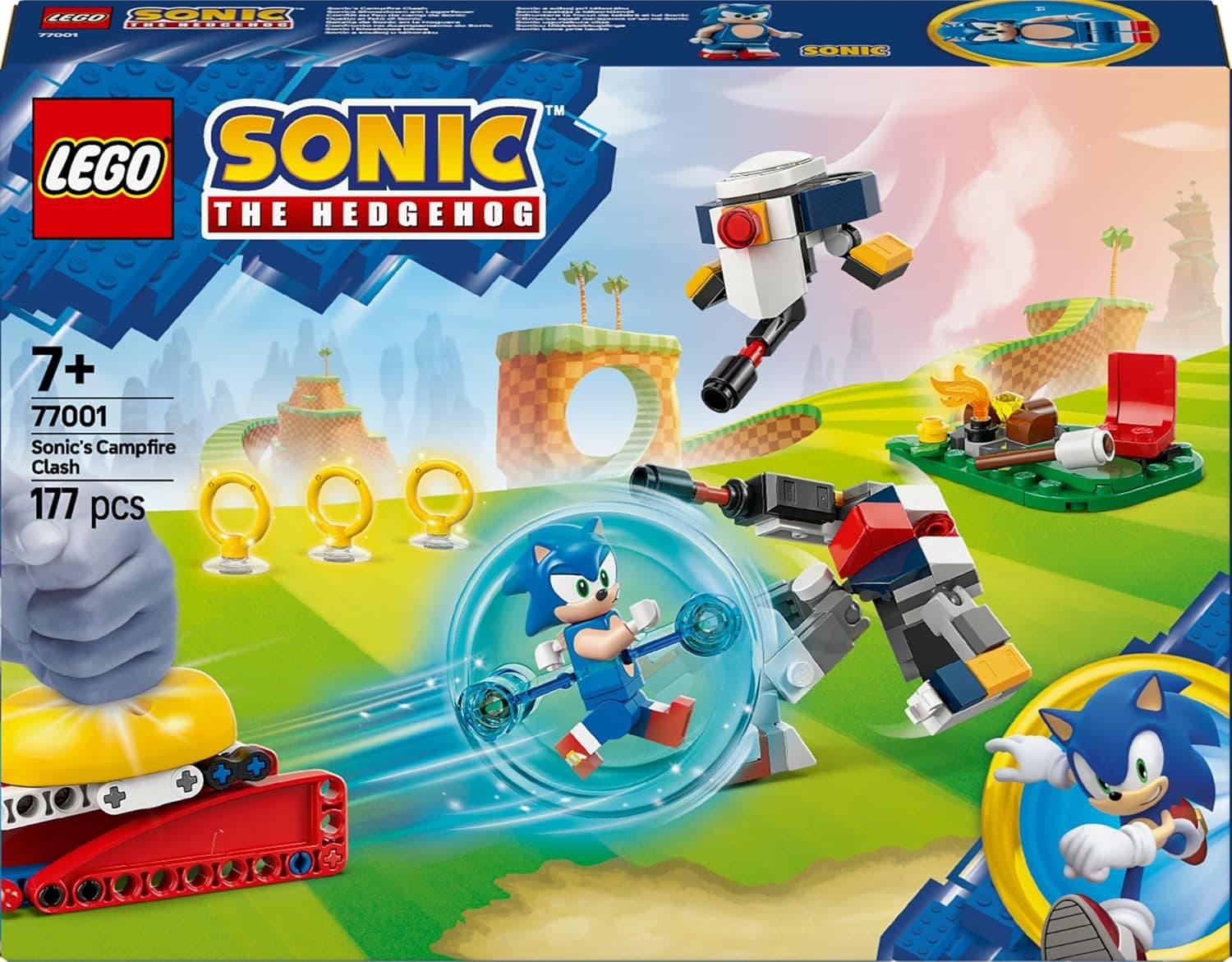 لگو Sonic The Hedgehog نبرد کنار آتش مدل 77001 لگو Sonic The Hedgehog نبرد کنار آتش مدل 77001