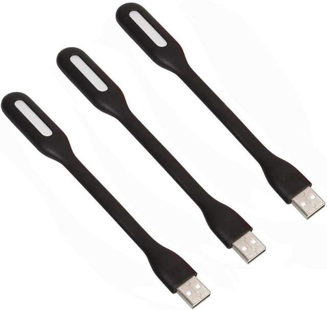 چراغ LED USB مینی MaiJin بسته 3 عددی انعطافپذیر برای کیبورد لپتاپ و پاوربانک مشکی چراغ LED USB مینی MaiJin بسته 3 عددی انعطافپذیر برای کیبورد لپتاپ و پاوربانک مشکی