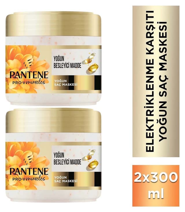 ماسک مو Pantene ضد وز و ضد الکتریسیته برای موهای خشک و فر 300ML x 2 ماسک مو Pantene ضد وز و ضد الکتریسیته برای موهای خشک و فر 300ML x 2