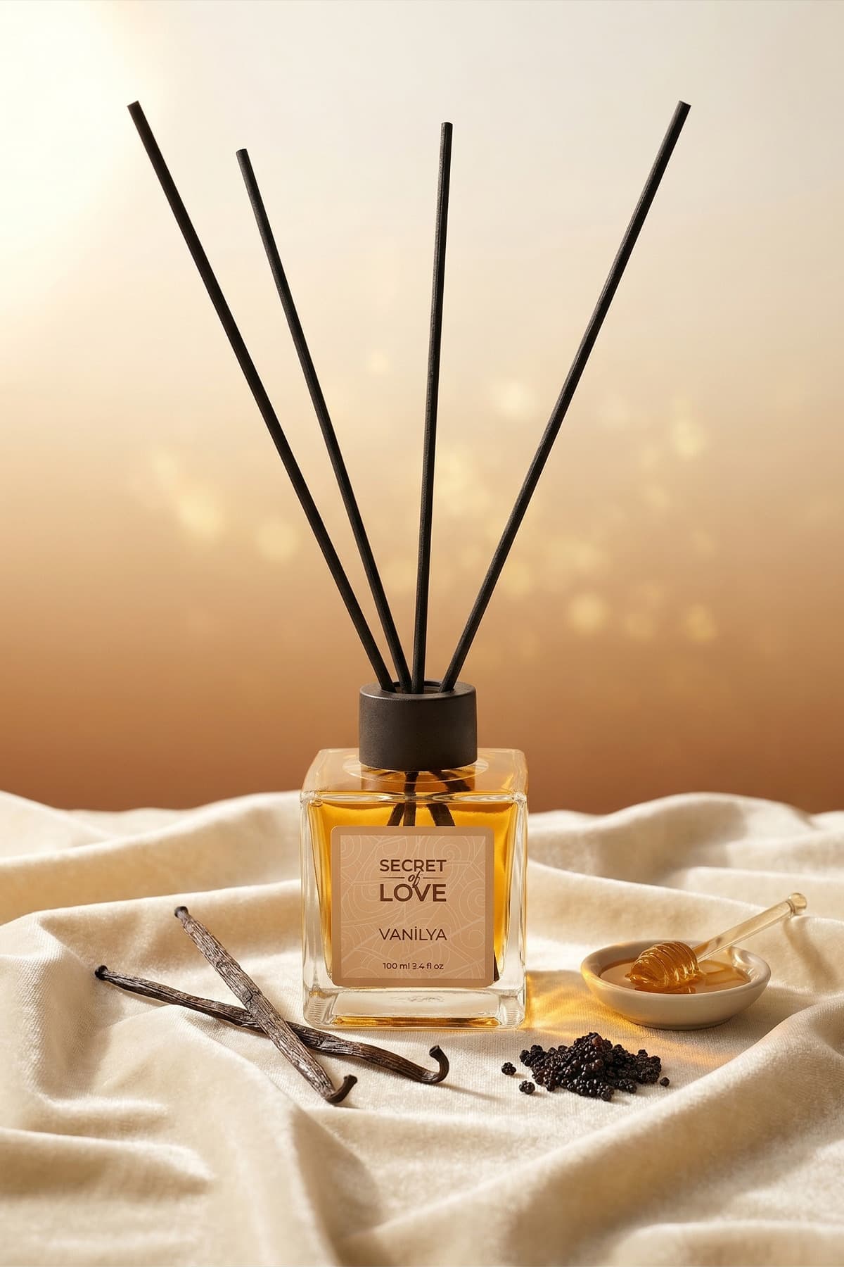 خوشبوکننده هوای Secret of Love با چوب بامبو رایحه وانیل 100 ml خوشبوکننده هوای Secret of Love با چوب بامبو رایحه وانیل 100 ml