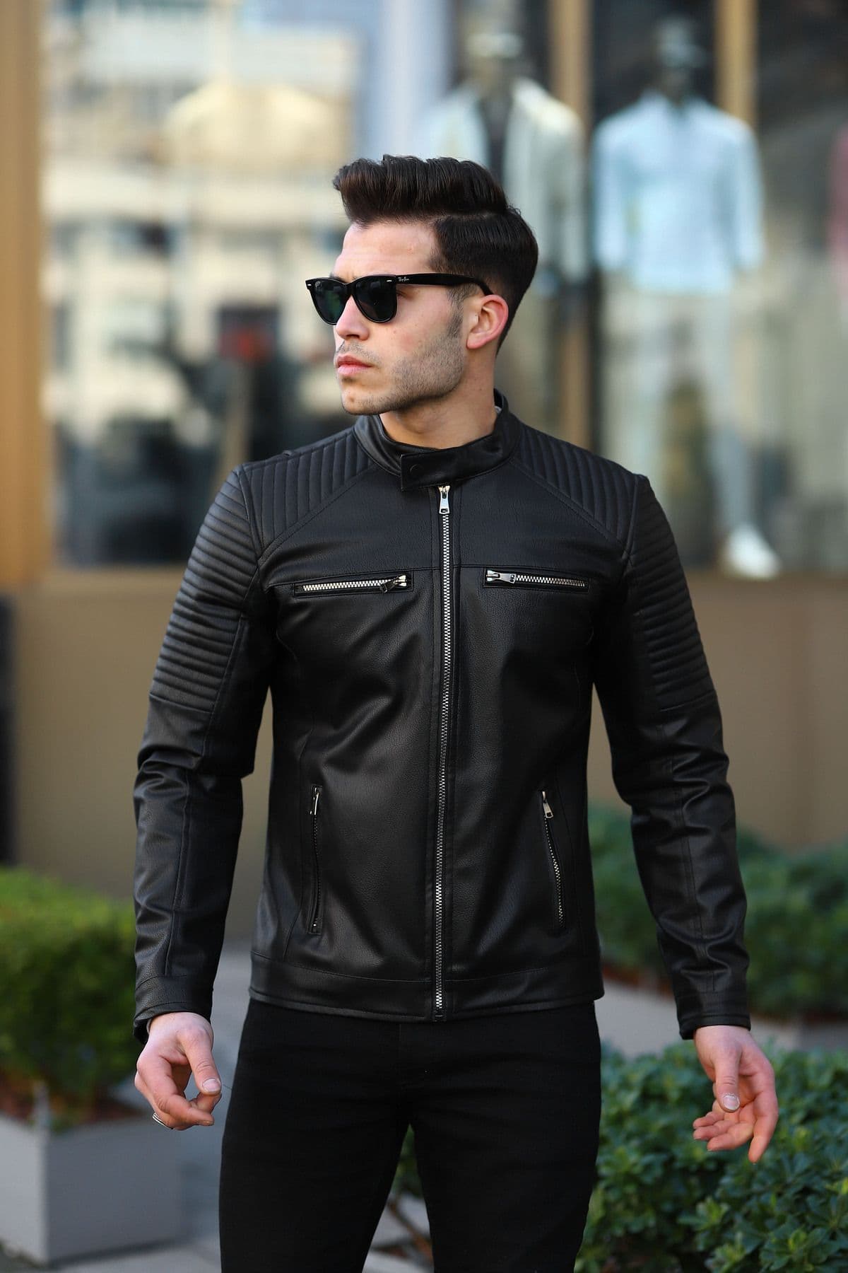 کاپشن چرمی مردانه BOYS MANS زمستانی کاپشن چرمی مردانه BOYS MANS زمستانی