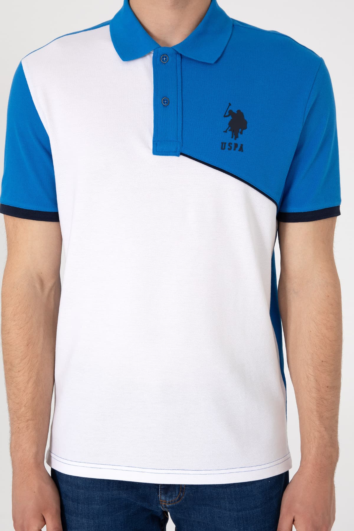 تیشرت مردانه U.S. Polo Assn. فیت معمولی یقه پولو آبی کبالت مدل 50299821-VR077 تیشرت مردانه U.S. Polo Assn. فیت معمولی یقه پولو آبی کبالت مدل 50299821-VR077
