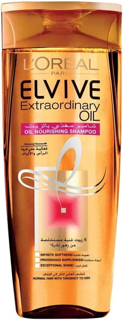 شامپو L'Oreal Paris Elvive Extraordinary Oil بسته دوتایی 400ml شامپو L'Oreal Paris Elvive Extraordinary Oil بسته دوتایی 400ml