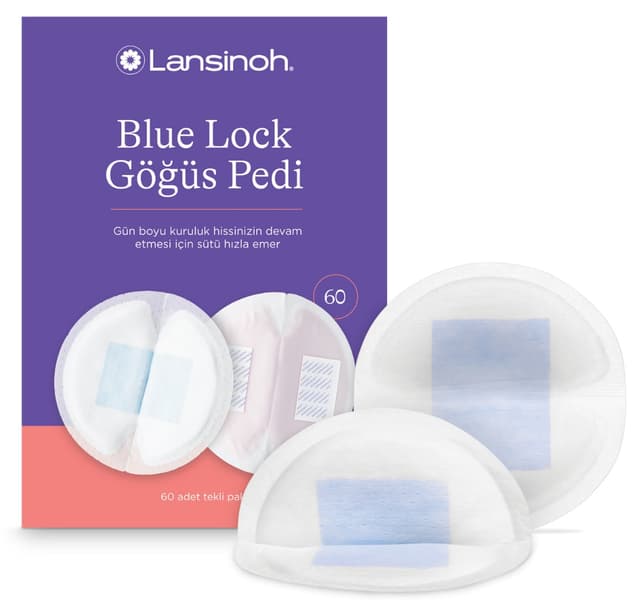 پد سینه LANSINOH آبی مدل Blue Lock بسته 60 عددی پد سینه LANSINOH آبی مدل Blue Lock بسته 60 عددی