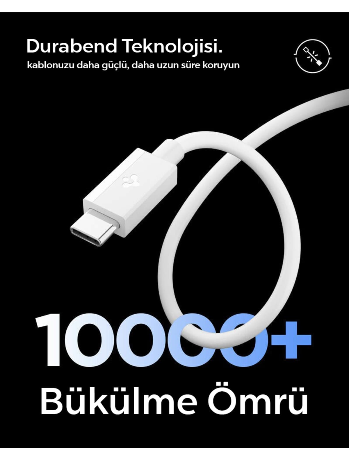 کابل USB-C به USB-C Spigen 1 متری 60W شارژ فوق سریع PPS 2.0 مشکی مدل ACA08718 کابل USB-C به USB-C Spigen 1 متری 60W شارژ فوق سریع PPS 2.0 مشکی مدل ACA08718