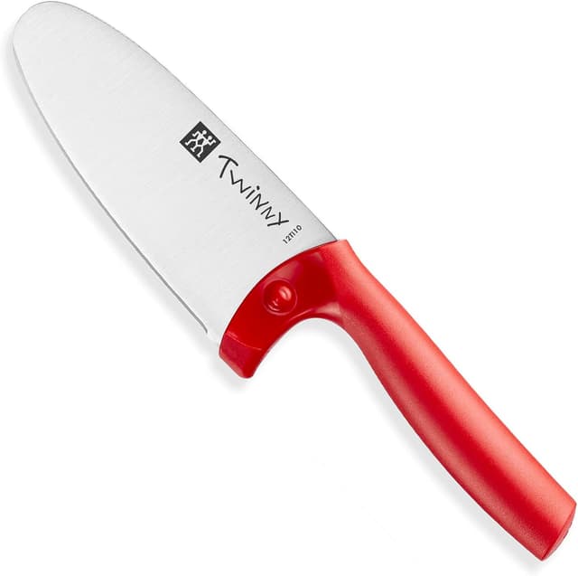 چاقوی آشپزی کودک ZWILLING Twinny، 10 cm، استیل ضدزنگ، تیغه گرد، محافظ انگشت، دسته پلاستیکی قرمز چاقوی آشپزی کودک ZWILLING Twinny، 10 cm، استیل ضدزنگ، تیغه گرد، محافظ انگشت، دسته پلاستیکی قرمز