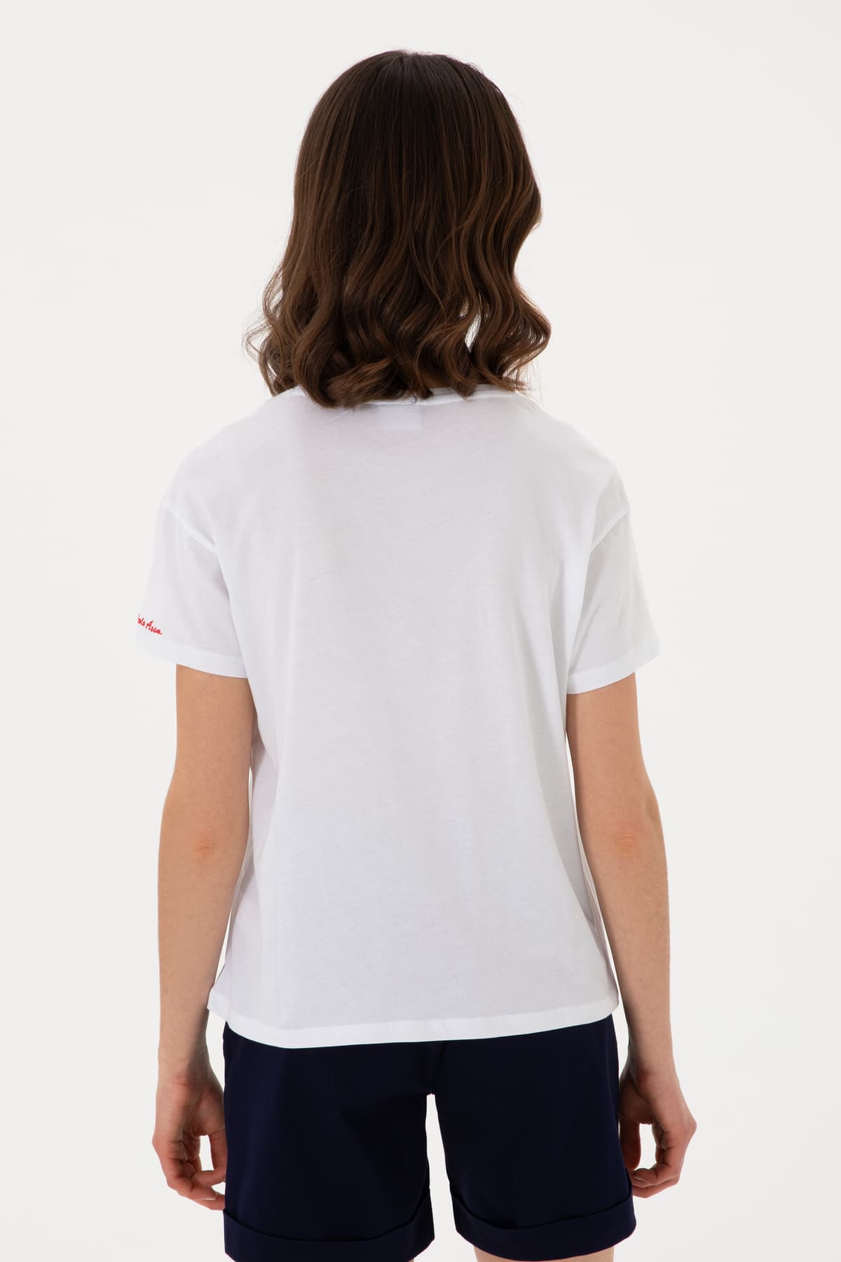 تیشرت زنانه U.S. Polo Assn. سفید یقه گرد مدل 50308639-VR013 تیشرت زنانه U.S. Polo Assn. سفید یقه گرد مدل 50308639-VR013