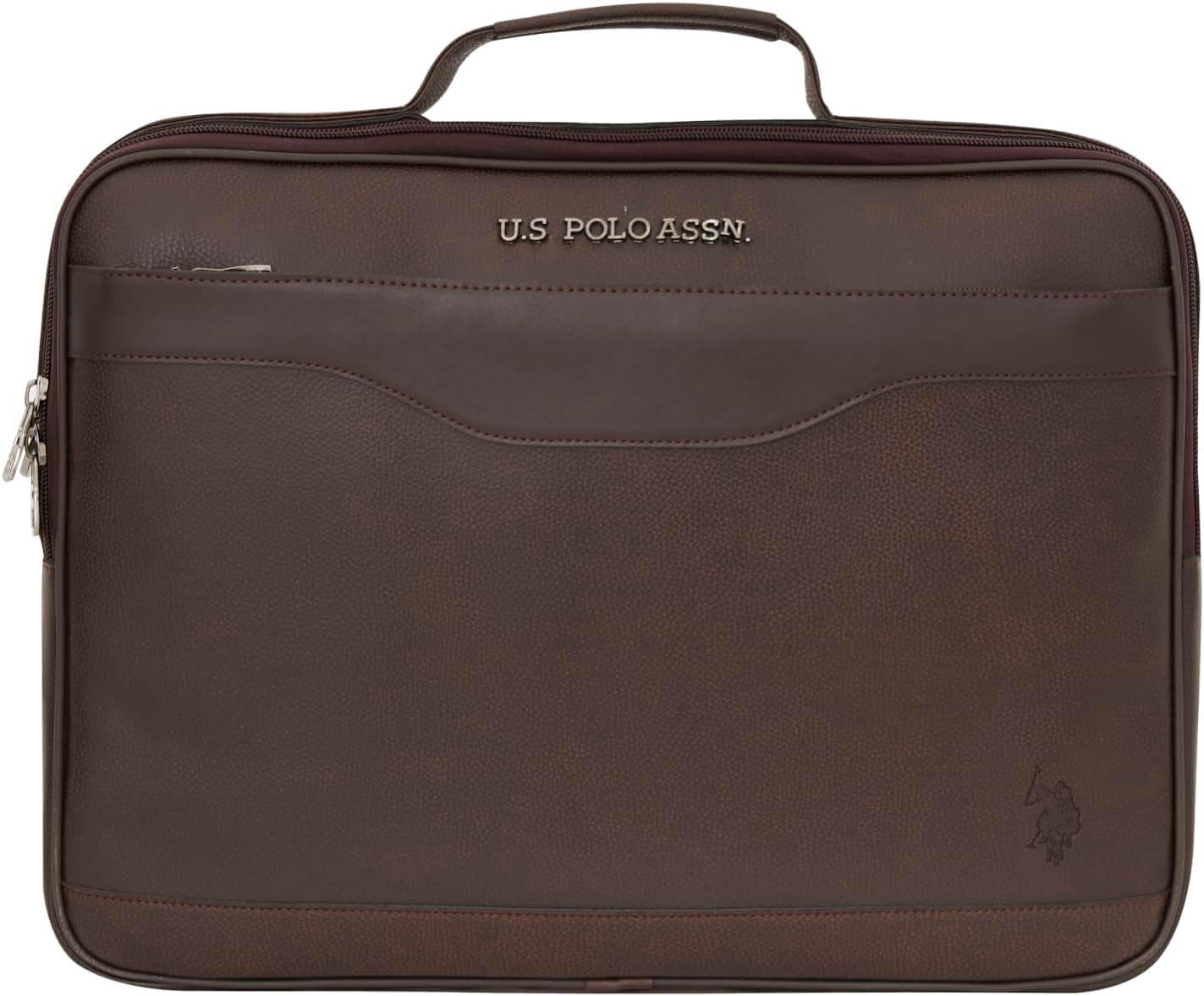 کیف لپتاپ و اسناد U.S. POLO ASSN با بند دوشی قهوهای مدل 25033-25034 کیف لپتاپ و اسناد U.S. POLO ASSN با بند دوشی قهوهای مدل 25033-25034