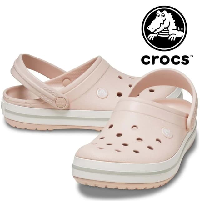 دمپایی سابو یونیسکس پزشکی و پرستاری Crocs ارتوپدی صورتی پودری مدل Crocband 11016 دمپایی سابو یونیسکس پزشکی و پرستاری Crocs ارتوپدی صورتی پودری مدل Crocband 11016
