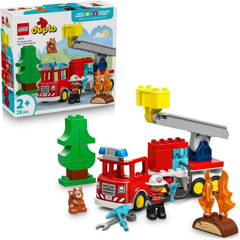 لگو DUPLO Town ماشین آتشنشانی با شیلنگ و آتشنشان مدل 10473 لگو DUPLO Town ماشین آتشنشانی با شیلنگ و آتشنشان مدل 10473