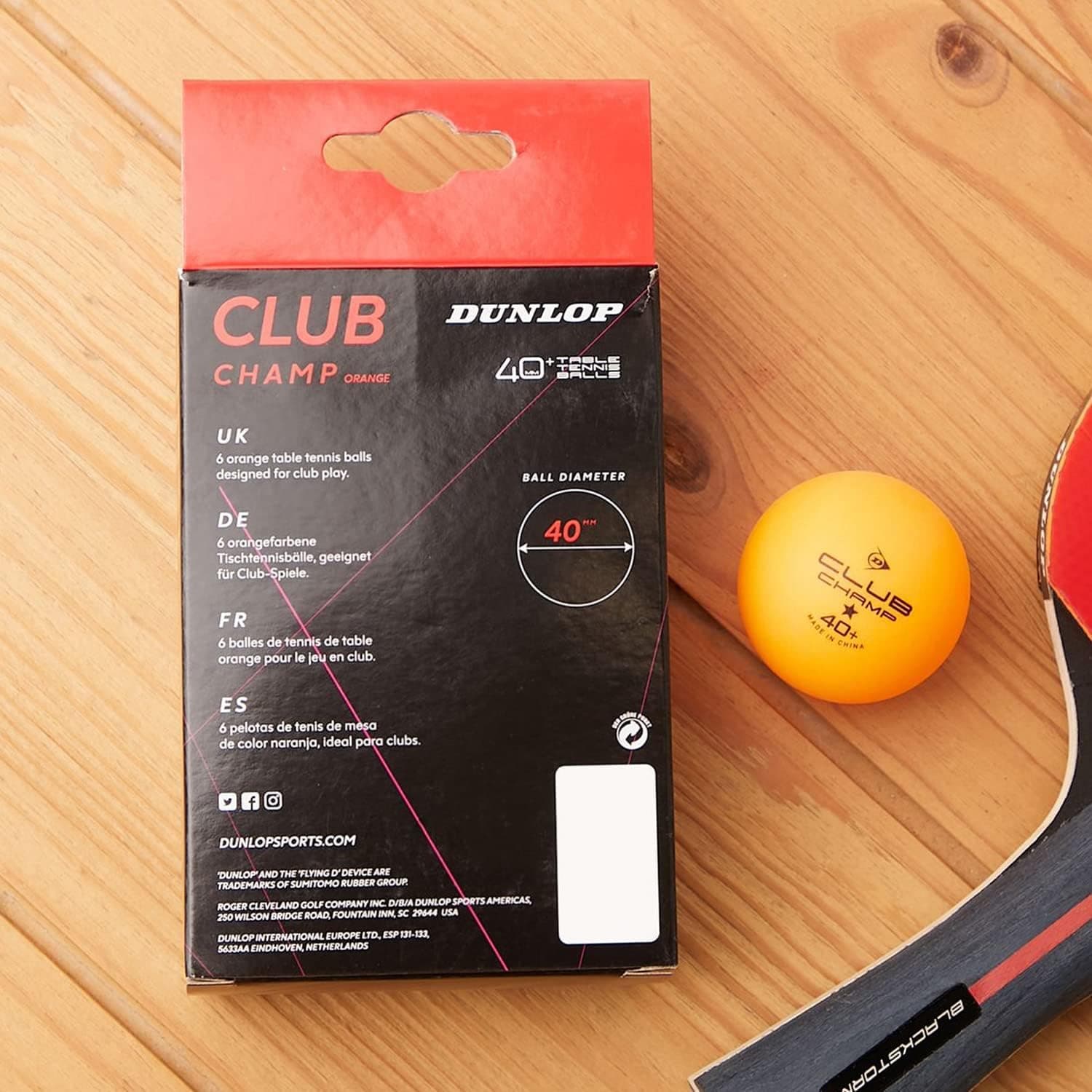 توپ پینگپنگ بزرگسالان یونیسکس Dunlop Sports نارنجی مدل Club Champ 6 تکسایز توپ پینگپنگ بزرگسالان یونیسکس Dunlop Sports نارنجی مدل Club Champ 6 تکسایز