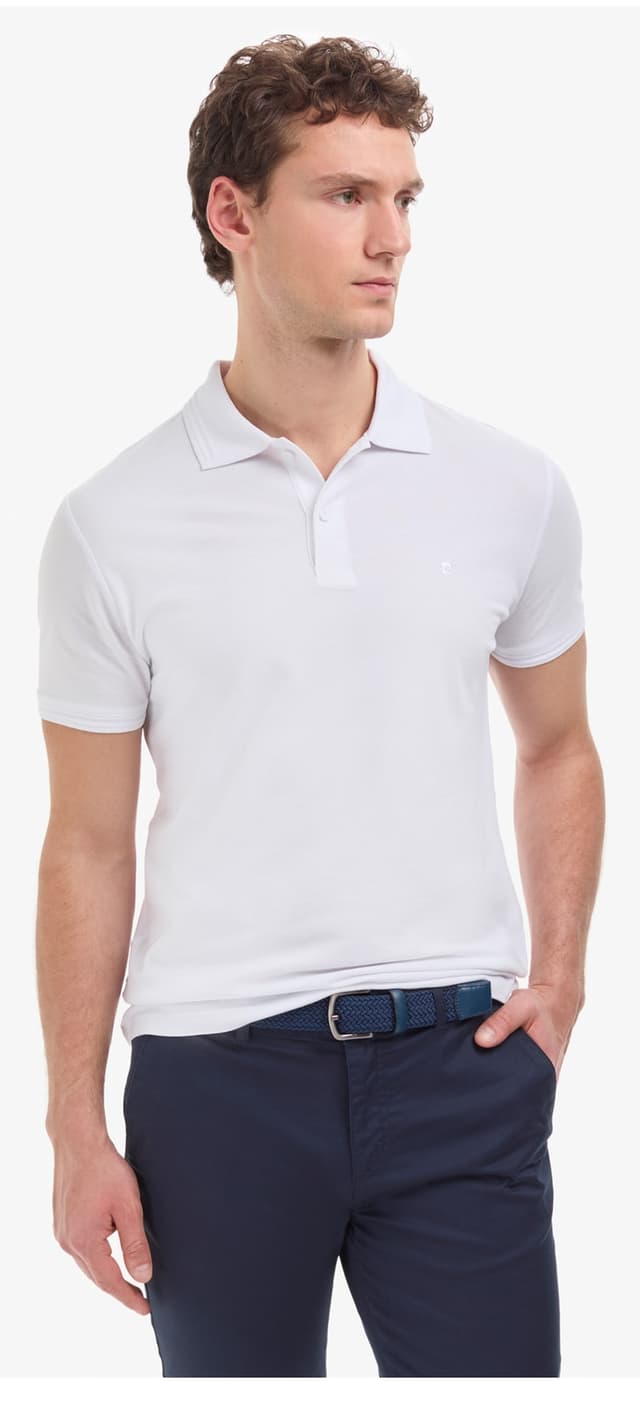 تیشرت یقهپولو دکمهدار سفید فیت اسلیم نخی Pierre Cardin بدون جمعشدن مدل 50325323-VR013 تیشرت یقهپولو دکمهدار سفید فیت اسلیم نخی Pierre Cardin بدون جمعشدن مدل 50325323-VR013