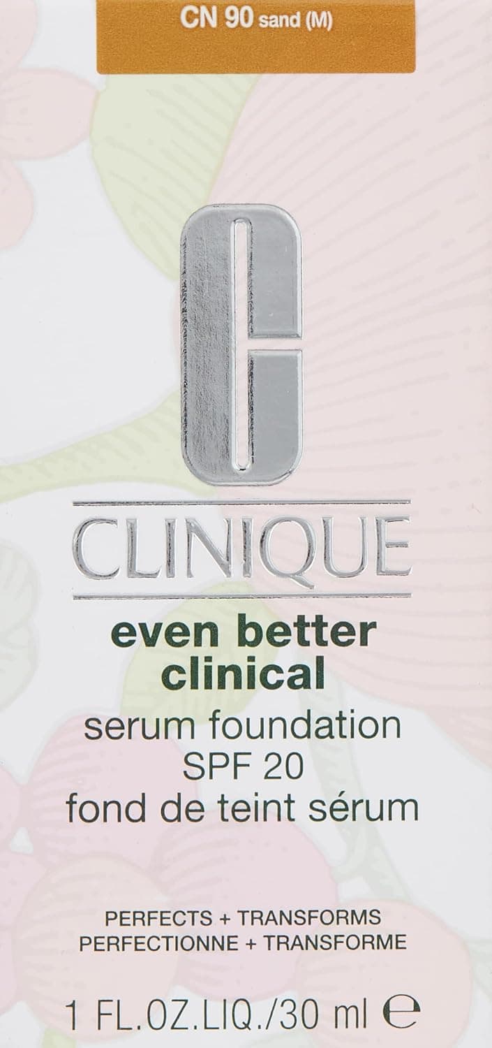 فاندیشن زنانه Clinique Even Better Clinical Serum Foundation SPF 20 شنی CN 90 1 oz فاندیشن زنانه Clinique Even Better Clinical Serum Foundation SPF 20 شنی CN 90 1 oz