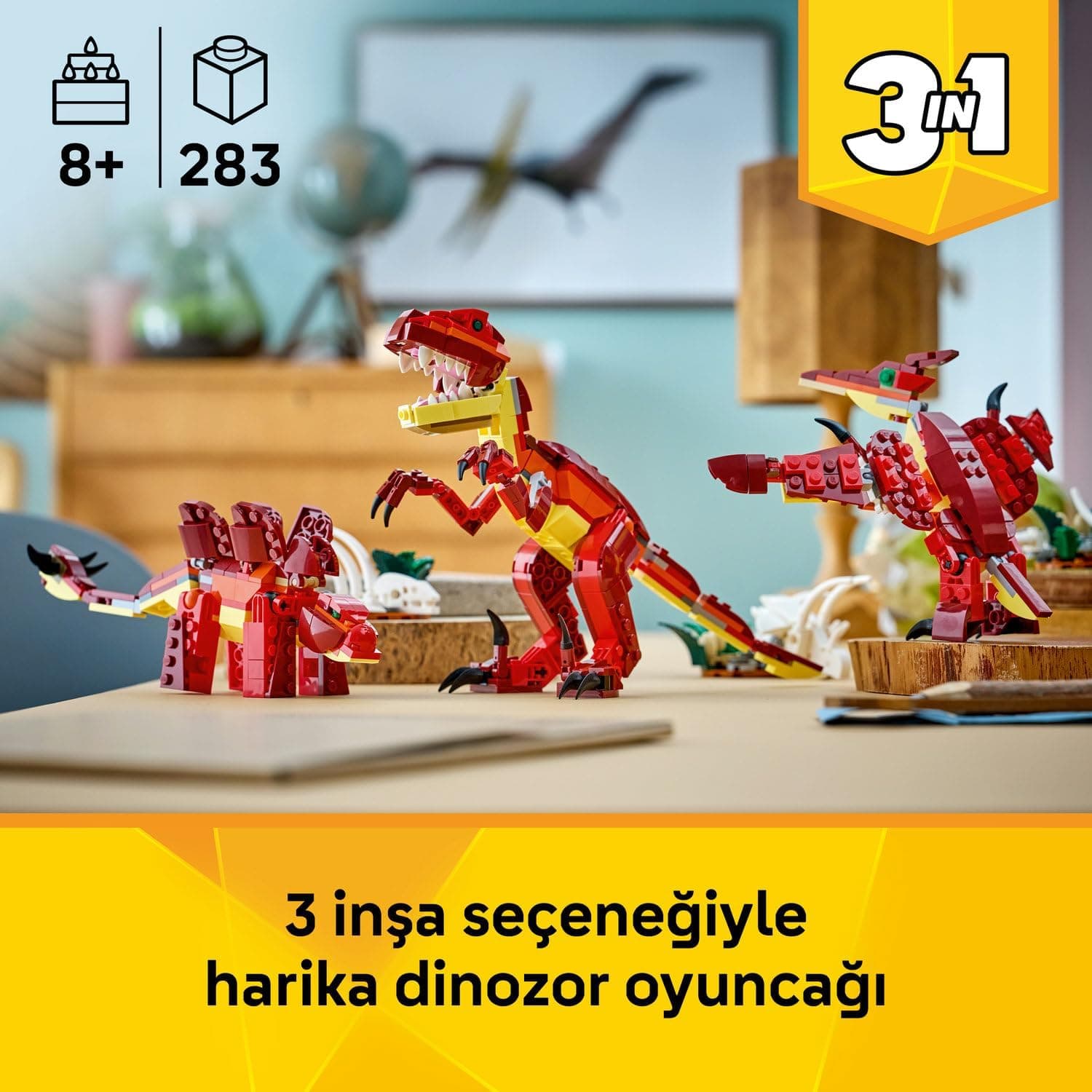 لگو Creator 3 در 1 دایناسور وحشی مدل 31379 لگو Creator 3 در 1 دایناسور وحشی مدل 31379