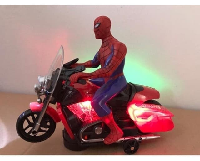 موتور اسباببازی صدادار و چراغدار مرد عنکبوتی Avengers can oyuncak موتور اسباببازی صدادار و چراغدار مرد عنکبوتی Avengers can oyuncak