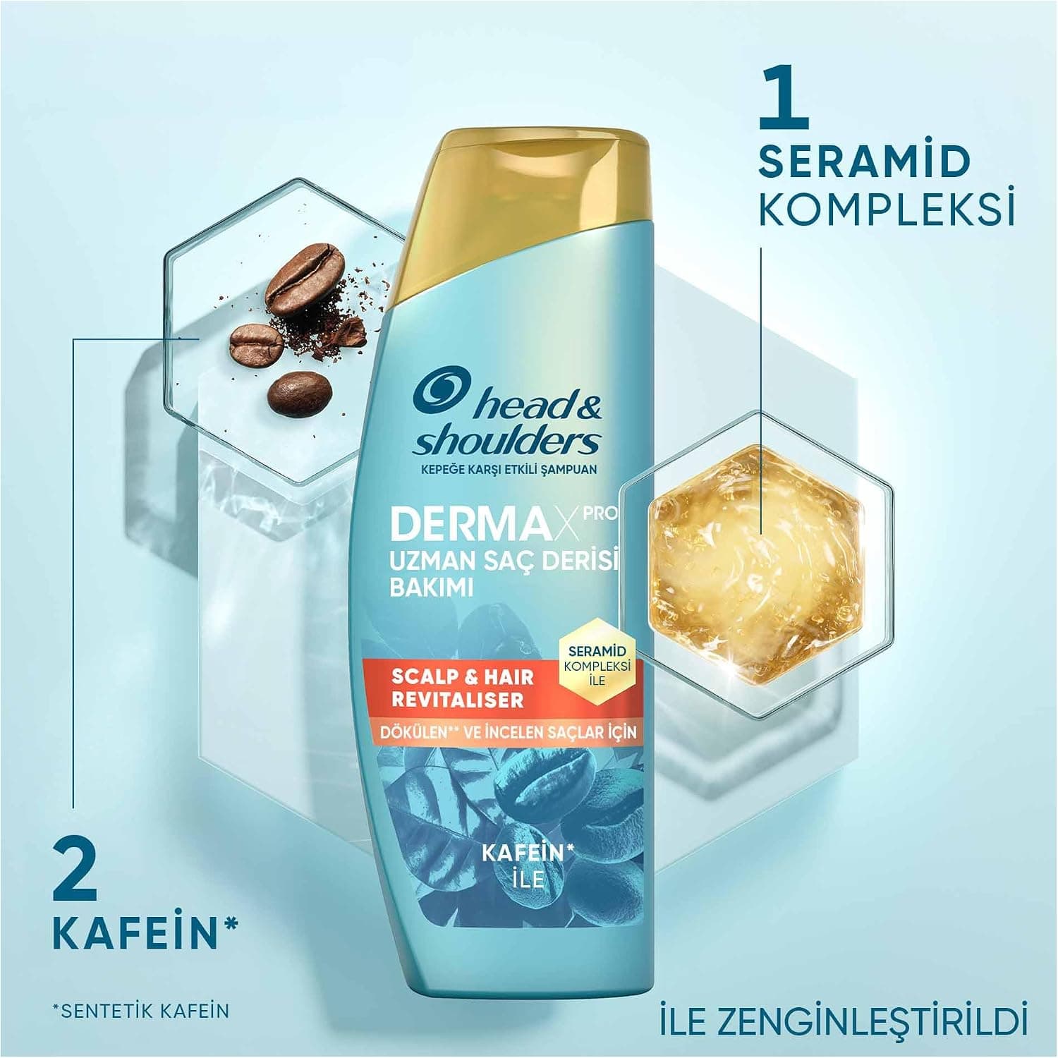 شامپو Head & Shoulders DermaXPRO ضد ریزش و شوره با کافئین و سرامید 300ml شامپو Head & Shoulders DermaXPRO ضد ریزش و شوره با کافئین و سرامید 300ml