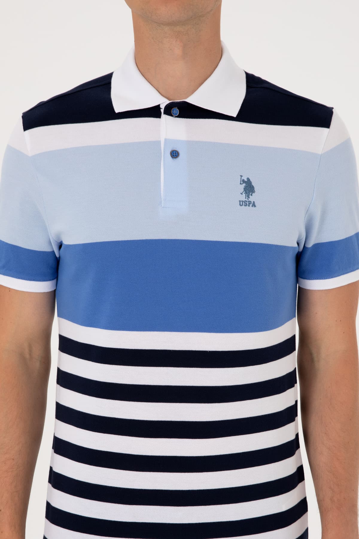 تیشرت مردانه U.S. Polo Assn. یقه پولو فیت معمولی نیلی مدل 50300046-VR028 تیشرت مردانه U.S. Polo Assn. یقه پولو فیت معمولی نیلی مدل 50300046-VR028