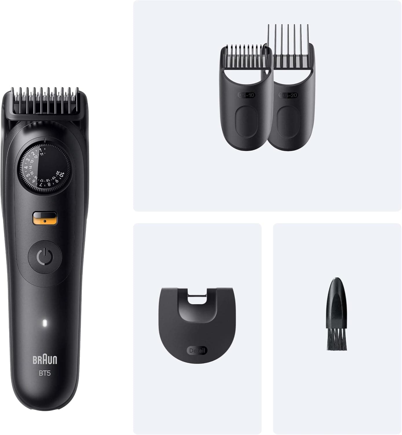 ماشین اصلاح ریش مردانه Braun Series 5 +4 اکسسوری تیغه تیز مدل BT5520 ماشین اصلاح ریش مردانه Braun Series 5 +4 اکسسوری تیغه تیز مدل BT5520