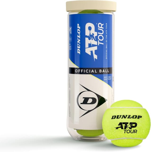 توپ تنیس Dunlop Sports مناسب زمین خاکی، سخت و چمن مدل ATP Tour بسته 3 عددی توپ تنیس Dunlop Sports مناسب زمین خاکی، سخت و چمن مدل ATP Tour بسته 3 عددی