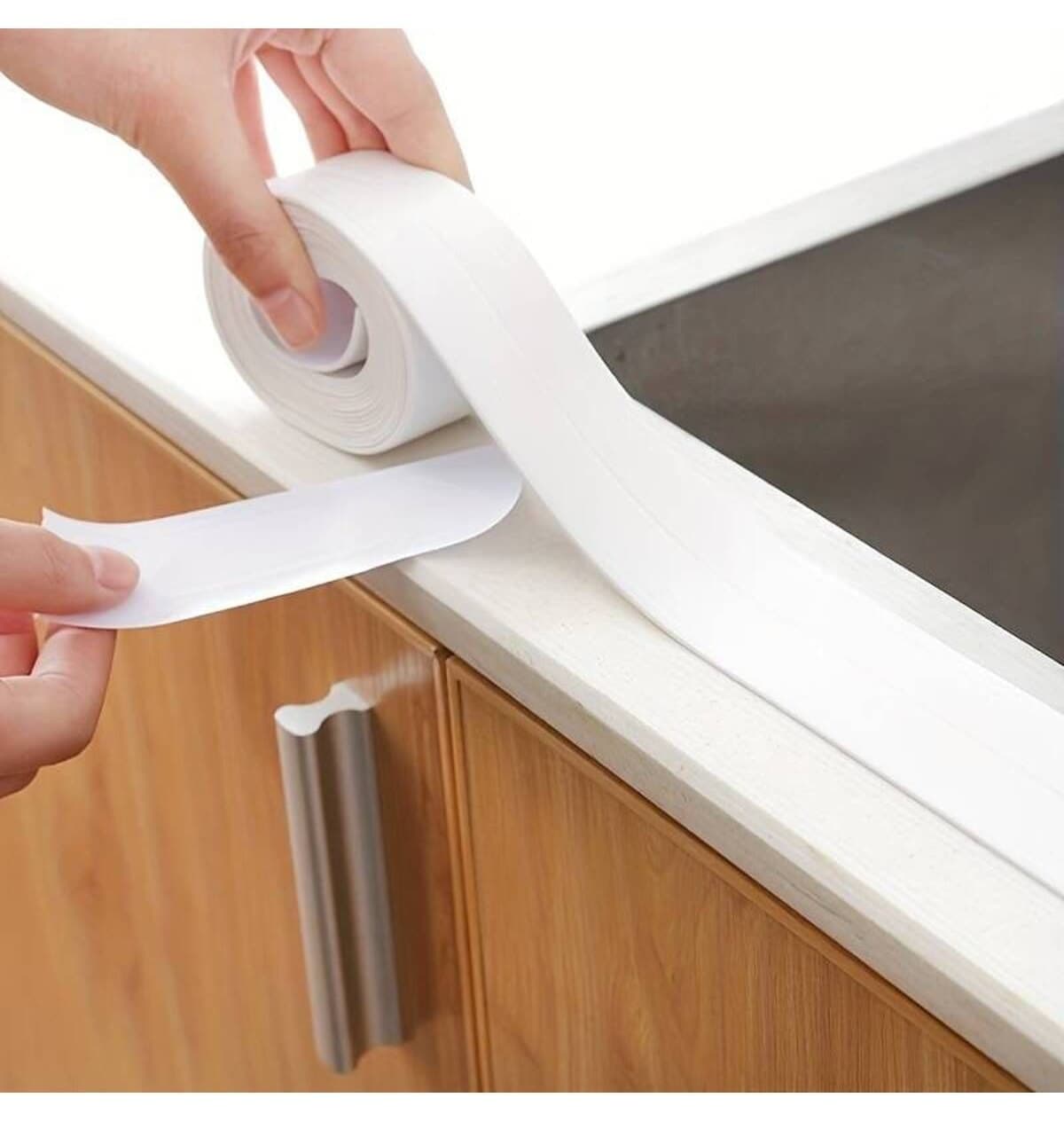 نوار آببندی Granvex سفید برای لبه وان و کابین دوش نوار آببندی Granvex سفید برای لبه وان و کابین دوش